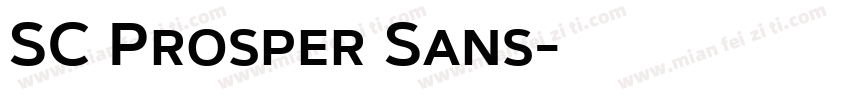 SC Prosper Sans字体转换